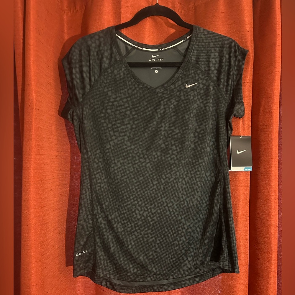 NWT Nike Women's Black Dri Fit Athletic Top